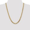 Black Bow Jewelry Men's 6.75mm 10k Yellow Gold Flat Beveled Curb Chain Necklace - 2 of 4