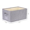 Unique Bargains Fabric Foldable Closet Storage Bins with Handles - 4 of 4