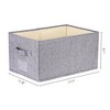 REGALWOVEN Fabric Foldable Closet Storage Bins with Handles 2 Pcs - image 4 of 4