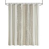 LunaLulinlk Cotton Printed Shower Curtain with Chenille - 2 of 4