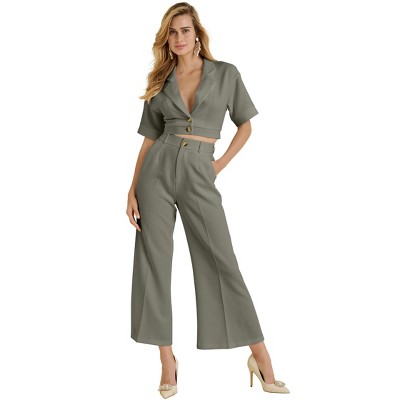 VENUS Womens Flare Leg Suiting Set