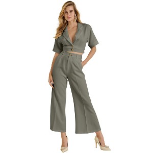 VENUS Womens Flare Leg Suiting Set - 1 of 3
