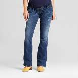 Under Belly Distressed Bootcut Maternity Jeans - Isabel Maternity by Ingrid & Isabel™ Medium Wash