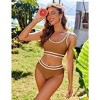 AI'MAGE Swimsuit Set for Women 2 Piece Ribbed High Waisted Bikini Set Sporty Color Block Bathing Suits XS-2XL - 3 of 3