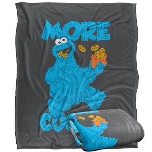 Sesame Street More Cookies Silky 50X60 Blanket, 1 Sided - 1 of 4