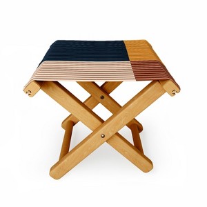 Colour Poems Color Block Line Abstract XIII Folding Stool - 1 of 3