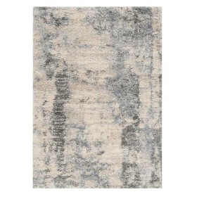 HomeRoots 8' X 10' Ivory And Blue Abstract Area Rug - 1 of 4