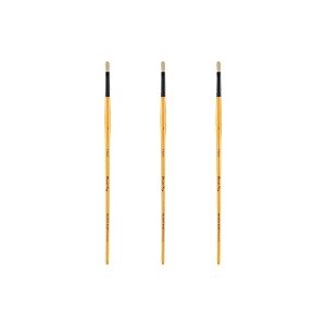 Mimik Hog Professional Synthetic Hog Bristle Paint Brush- Versatile Alternative to Natural Hog Hair Paint Brushes for Oil Painting, Acrylics, Inks, - 1 of 4