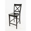 Jofran, Simplicity Solid Wood Classic X-Back Counter Stool (Set of 2) - 2 of 4