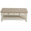 DOMETOUR Modern Light Brown Coffee Table with White Oak Drawer – Living Room Storage Center Table - 2 of 4