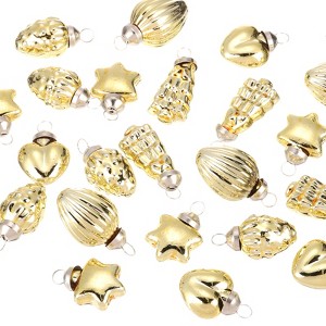 Unique Bargains Glass Decorative Hanging Tree Ornament Balls 1"-1.5" 50 Pcs - 1 of 4