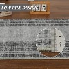 Acekool Modern Area Rug 2x6 Washable Low Pile Non-Slip Stain Resistant Accent Carpet for Living Room, Bedroom, Home Decor Gray - 4 of 4