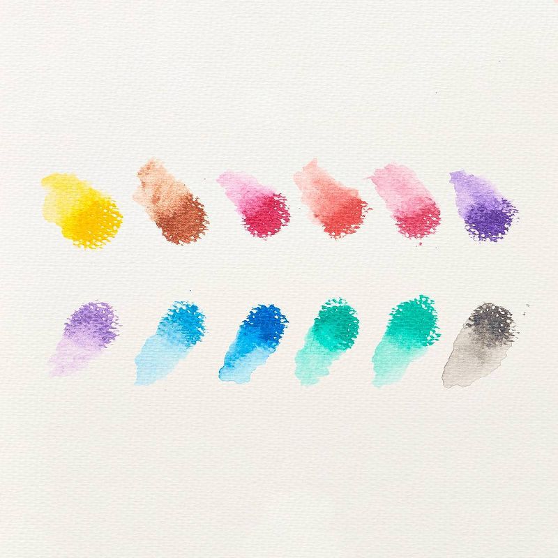 Rainbow Sparkle Metallic Watercolor Gel Crayons - Set of 12, 4 of 5