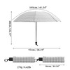 Unique Bargains Portable Rain Umbrella Manual Open Close Windproof Travel - 2 of 4