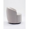 CAVINAS Modern Barrel Swivel Chair,Velvet Upholstery 360°Swivel Accent Chair for Living Room,Lazy Sofa Chair with Armrest,Comfy Lounge Chair - 3 of 4