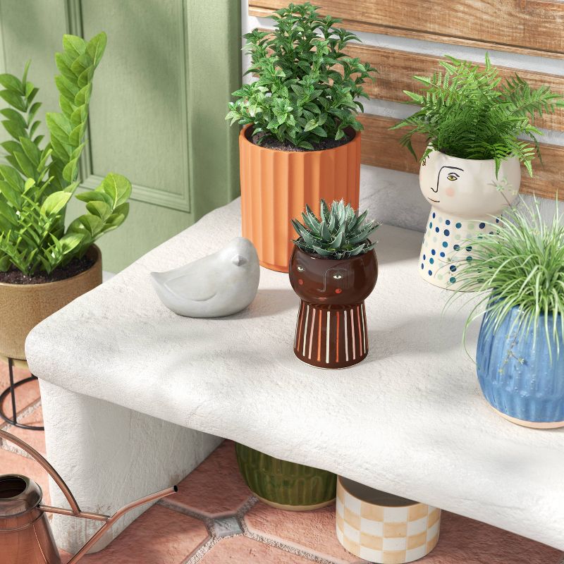 Family Ceramic Indoor Outdoor Planter Pot - Threshold™, 3 of 11