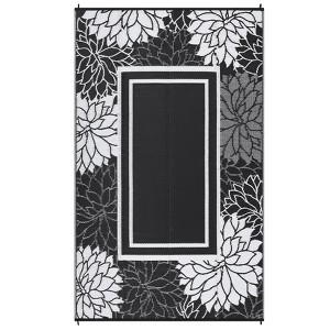 Outdoor Rug Modern Carpet Waterproof Plastic Straw Rug UV-Resistant Reversible Mat for Camping RV Porch Deck Balcony Beach - 1 of 4