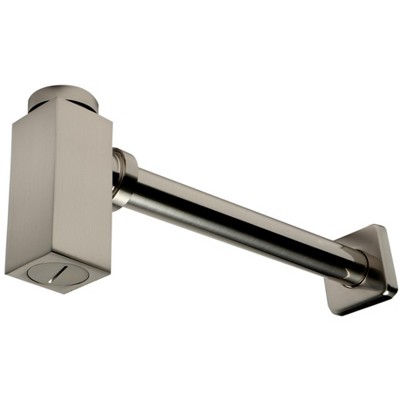 ALFI AB9026-BN Brushed Nickel Solid Brass Square Modern Decorative Bottle P-Trap