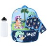 Kids Disney Bluey and Bingo Backpack with Lunch bag and Accessories Set, Navy Multicoloured - 4 of 4
