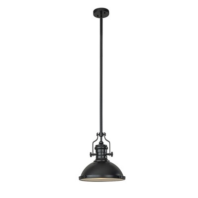 ALOADECOR 1-Light 13" Modern Industrial Single Dome Pendant Light for Kitchen Island