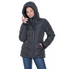 Women's Puffer Jacket with Cozy Faux Fur - S.E.B. By Sebby - 3 of 4