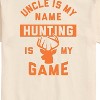Men's - Instant Message - Uncle Is My Name Hunting My Game Short Sleeve Graphic T-Shirt - 2 of 4