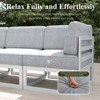 LayinSun 9-Piece Large Outdoor Modular L-Shaped Sectional Set with Coffee Table - 4 of 4