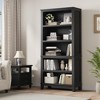 Wooden Bookcase 5 Tier Storage Bookshelf Farmhouse Bookshelves Rustic Vintage Etagere for Home Office,Living Room,Bed Room - 2 of 4