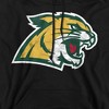 Northern Michigan University Official Distressed Primary Logo Adult Pull-Over Hoodie - 2 of 4