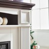 NAYSAYE Indoor Fireplace TV Stand with Farmhouse Style Storage for Living Room or Bedroom, Cherry and White, 43.5"*13.7"*36.6" - 4 of 4