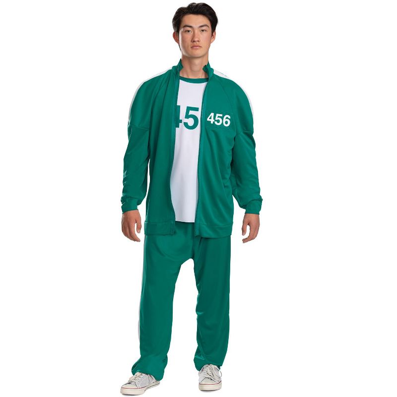 Squid Game Player 456 Track Suit Adult Costume, 1 of 4
