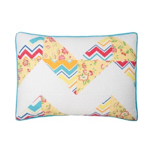 C&F Home 20" x 26" Lola Cotton Standard Sham - Machine Washable - 1 of 4