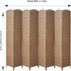 Sevobal Partitions and Room Dividers 8-Panel Wood Foldable Design Folding Privacy Screens for Office and Living, Brown, 141.73"*3.15"*70.87" - 3 of 4