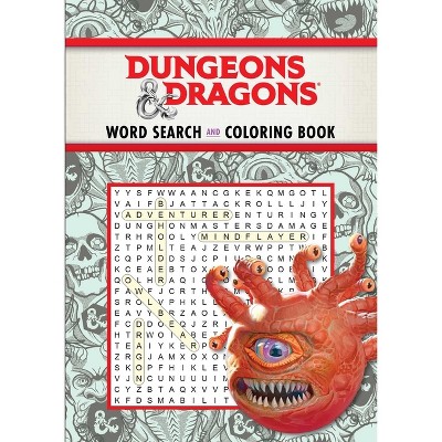 Dungeons & Dragons Word Search And Coloring - (coloring Book & Word Search)  By Editors Of Thunder Bay Press (paperback) : Target