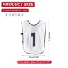 Unique Bargains Team Sports Reversible Numbered Soccer Training Vest 6 Pcs - 2 of 4