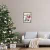 Stupell Industries Santa & Snowy Cabin Black Framed Giclee Art - 2 of 4