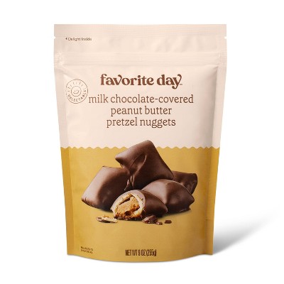 Milk Chocolate-Covered Peanut Butter Pretzel Nuggets - 9oz - Favorite Day™