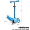 Radio Flyer Kids Toddler Scooter  Flyer Glider Jr. with Light Up Wheels, Blue, Radio Flyer Ride On Toys for Kids 2-5 Years Old for Outdoor Riding - 2 of 4