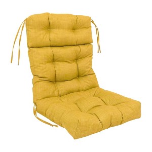 Blazing Needles, 20-inch by 42-inch Spun Polyester Solid Outdoor Tufted Chair Cushion - 1 of 2