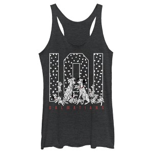 Women's One Hundred and One Dalmatians The Whole Family Racerback Tank Top - 1 of 4