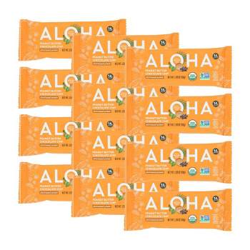 Aloha Peanut Butter Chocolate Chip Plant-Based Protein Bar - Case of 12/1.9 oz