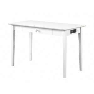 AFI Furnishings Shaker Desk with Drawer and Charging Station in White - 1 of 4