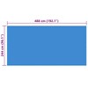 vidaXL Pool Cover Blue Polyethylene (PE) 192.1 x 96.1 in Lightweight - 4 of 4