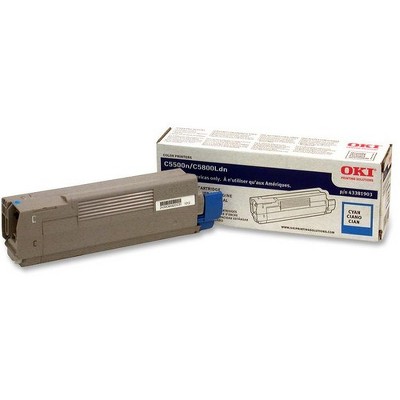 Oki Original Toner Cartridge - LED - 2000 Pages - Cyan - 1 Each