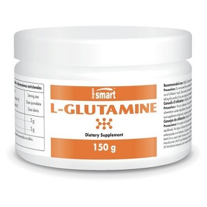 SuperSmart L-Glutamine Powder 3mg per Day - Pure & Undiluted - Post Workout Drink for Men & Women | Non-GMO & Gluten Free - 150 g - 1 of 1