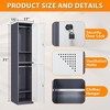 Mlezan 71" Metal Locker: Steel Storage for Bedroom, Gym, School, Office, or Garage.Ideal for Employee or Personal Use. - 3 of 4