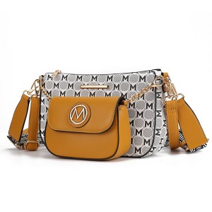 MKF Collection Ciri Crossbody Women's Double Bag Versatile, Monogram Design by Mia K - 1 of 4