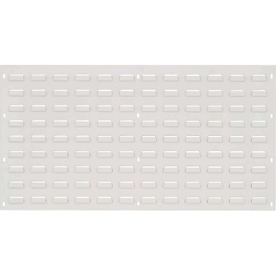 Quantum Storage Systems Louvered Panel, Wall Mounted, 36"L X 19"H, Heavy-Duty 16 Gauge Cold Rolled Steel