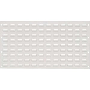 Quantum Storage Systems Louvered Panel, Wall Mounted, 36"L X 19"H, Heavy-Duty 16 Gauge Cold Rolled Steel - 1 of 2