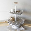 VIP Metal 18.5 in. White Double Tiered Display Tray - 2 of 4